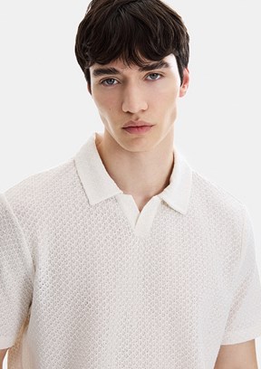 BACKANDBOND - B35S10048 Erkek Bej Polo Yaka T-Shirt