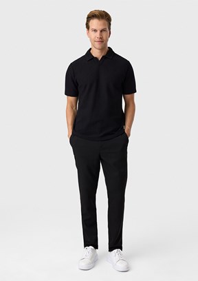 BACKANDBOND - B35S10048 Erkek Siyah Polo Yaka T-Shırt