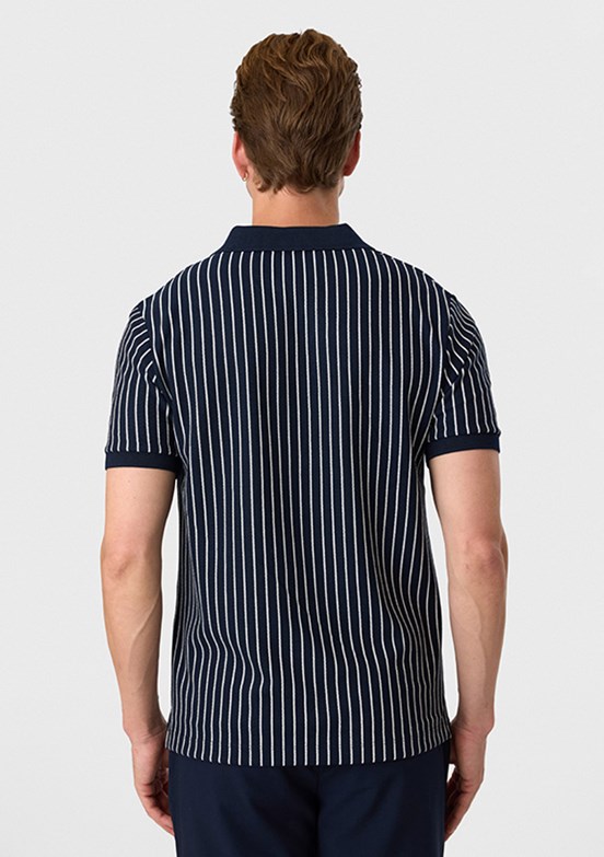 BACKANDBOND - B35S10012 Erkek Lacivert Polo Yaka T-Shırt
