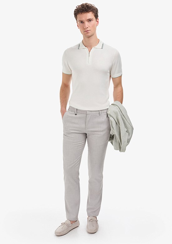 PİERRE CARDİN - Erkek Gri Slim Pantolon