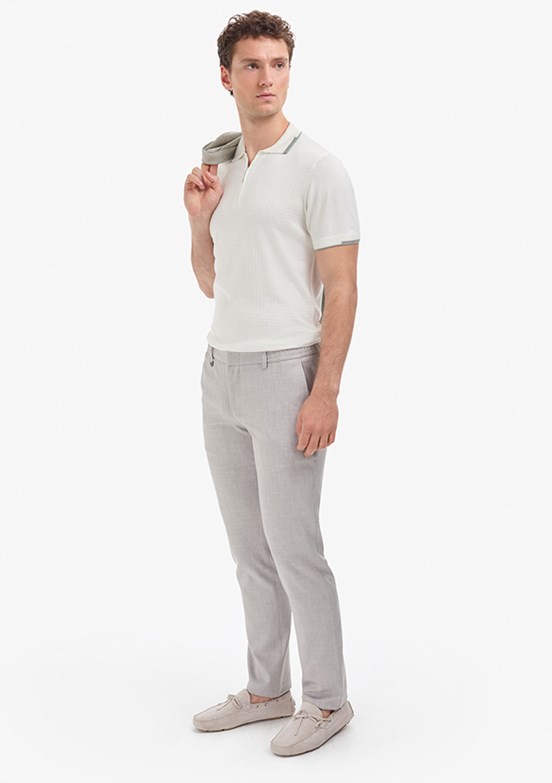 PİERRE CARDIN Erkek Gri Slim Pantolon