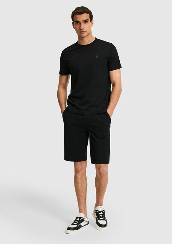 US POLO ASSN - Erkek Siyah Bermuda Şort