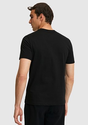 US POLO ASSN - Erkek Siyah Basic T-Shirt