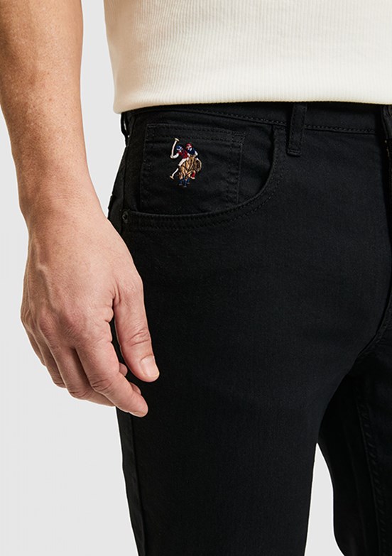 US POLO ASSN - Erkek Siyah Slim Jean Pantolon