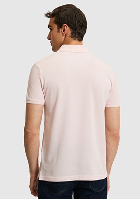 US POLO ASSN - Erkek Pembe Basic T-Shirt