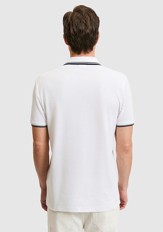 US POLO ASSN - Erkek Beyaz Slim T-Shirt