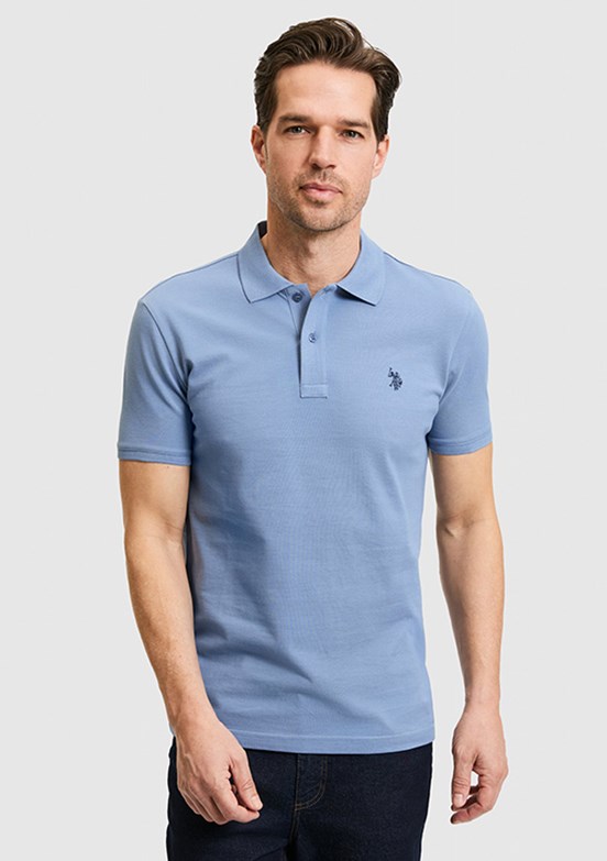 US POLO ASSN - Erkek Lacivert Basic T-Shirt