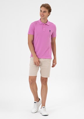 US POLO ASSN - Erkek Bej Kapri Şort