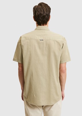 US POLO ASSN - Erkek Yeşil Kısa Kol Gömlek