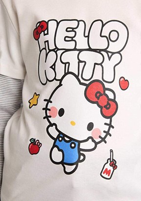 DEFACTO - G6882A8DFA Kız Çocuk Beyaz Uzun Kol T-Shirt