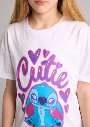 DEFACTO - G8184A8DFA Kız Çocuk Beyaz Kısa Kol T-Shirt
