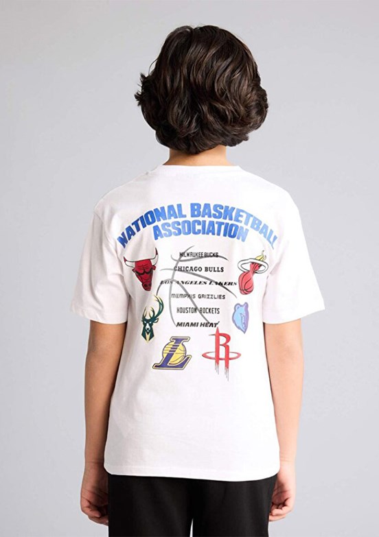 DEFACTO - G7616A8DFA Erkek Çocuk Beyaz Kısa Kol T-Shirt