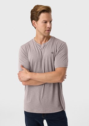 BACKANDBOND - BTS1000100000 Erkek Vizon Regular T-Shırt