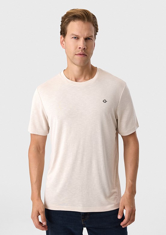 BACKANDBOND - BTS1000200000 Erkek Bej Regular T-Shirt