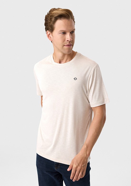 BACKANDBOND - BTS1000200000 Erkek Bej Regular T-Shirt