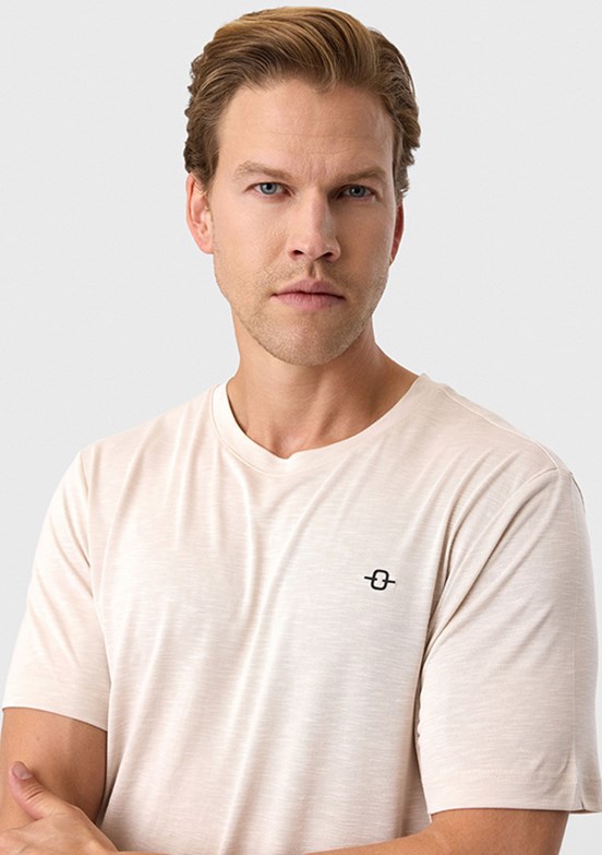 BACKANDBOND - BTS1000200000 Erkek Bej Regular T-Shirt