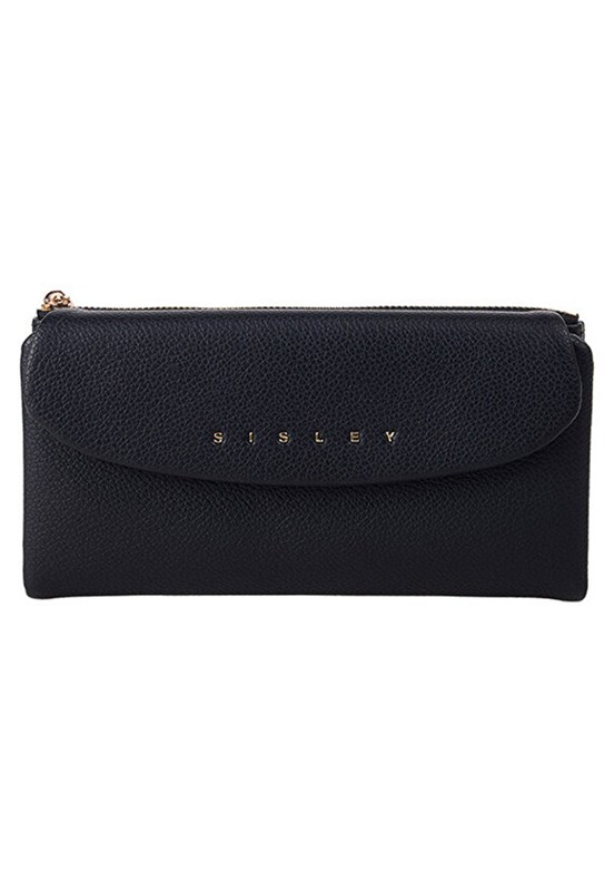 SİSLEY - SLY_318 Kadın Siyah Suni Deri Cüzdan