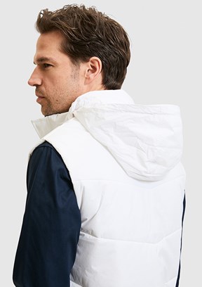 US POLO ASSN - Erkek Beyaz Basic Yelek