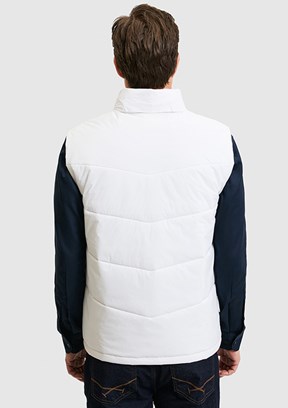 US POLO ASSN - Erkek Beyaz Basic Yelek