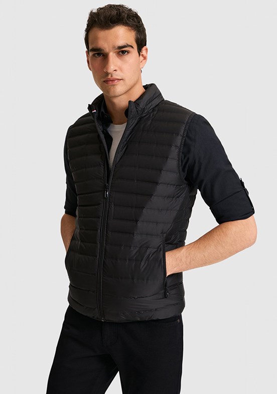 US POLO ASSN - Erkek Siyah Basic Yelek