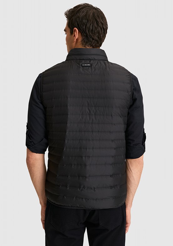 US POLO ASSN - Erkek Siyah Basic Yelek