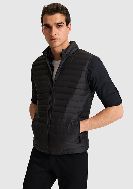 US POLO ASSN - Erkek Siyah Basic Yelek