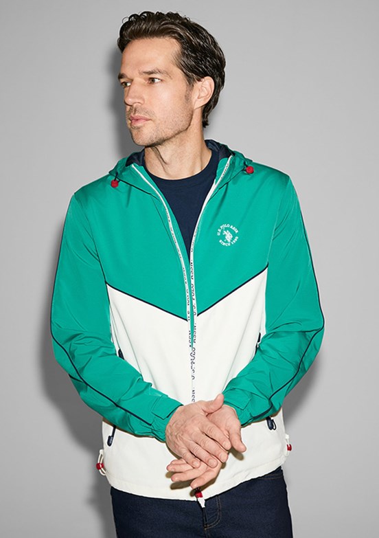 US POLO ASSN - Erkek Yeşil Basic Mont
