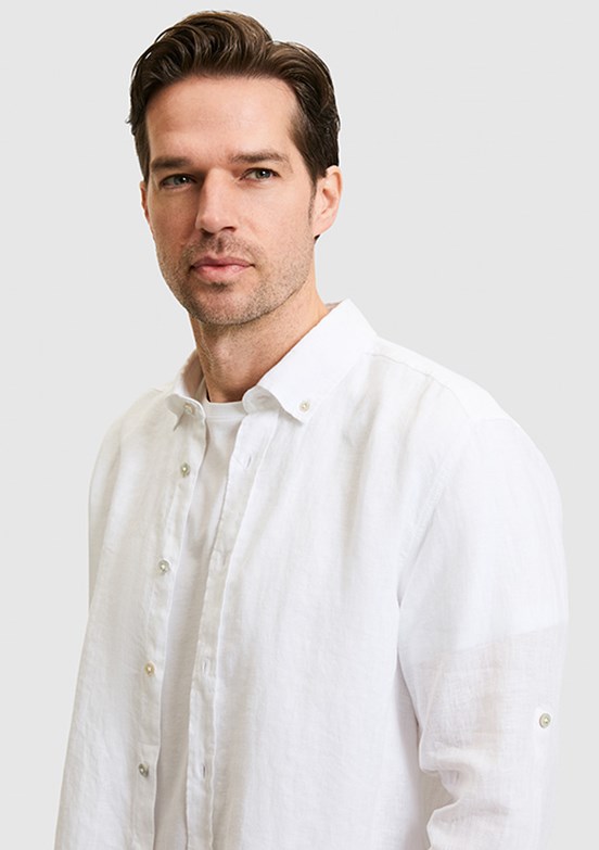 US POLO ASSN - Erkek Beyaz Regular Gömlek