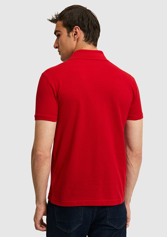 US POLO ASSN - Erkek Kırmızı Slim T-Shirt