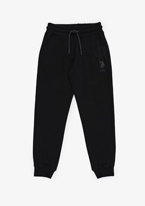 US POLO ASSN - Erkek Çocuk Siyah Regular Pantolon