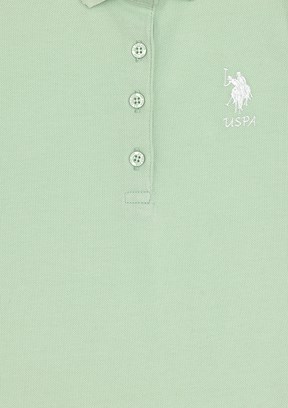 US POLO ASSN - Kız Çocuk Yeşil Standart Elbise