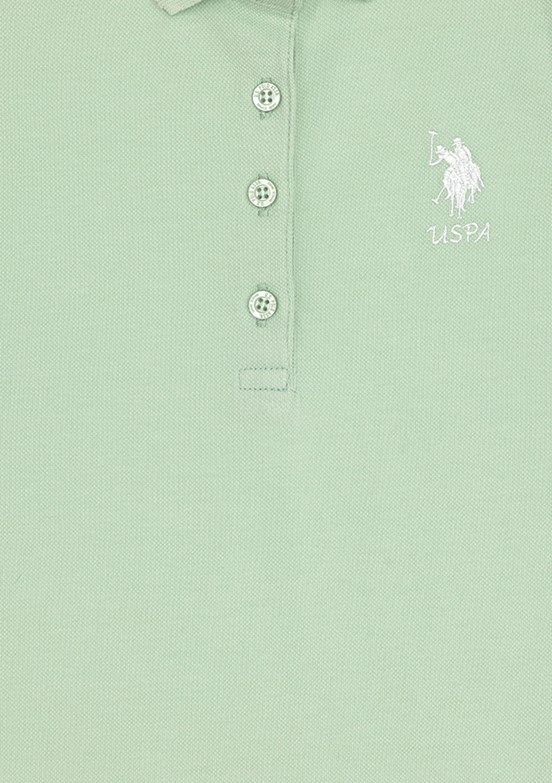 US POLO ASSN - Kız Çocuk Yeşil Standart Elbise