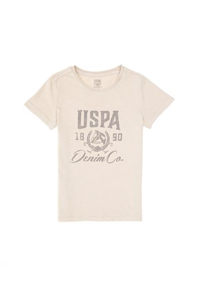 US POLO ASSN - Erkek Çocuk Bej Regular T-Shirt