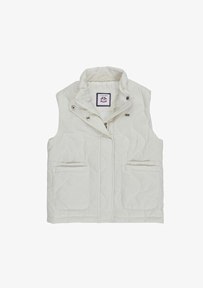 US POLO ASSN - Kız Çocuk Beyaz Regular Yelek