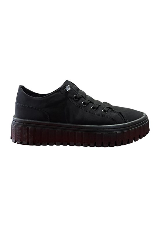 GAMELU - 26YZ CANVAS Kadın Siyah Casual Ayakkabı
