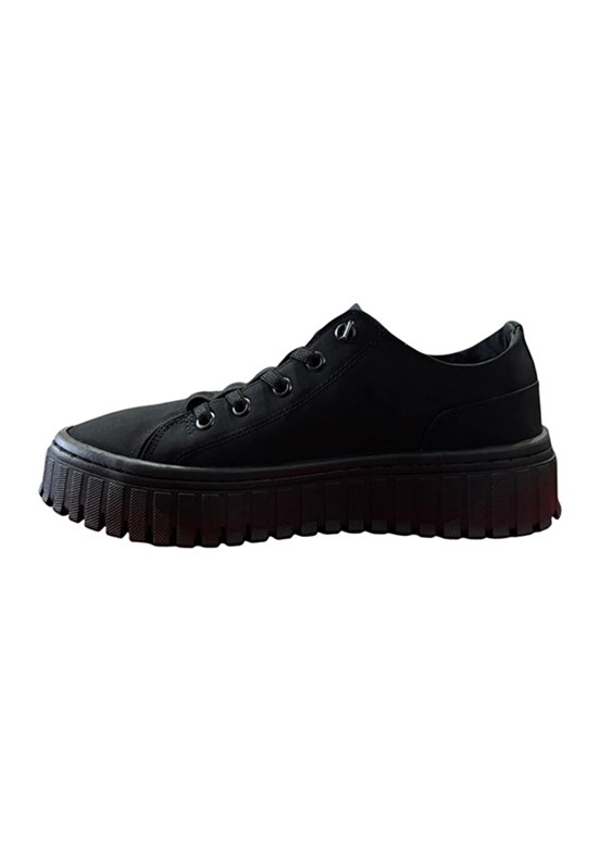 GAMELU - 26YZ CANVAS Kadın Siyah Casual Ayakkabı