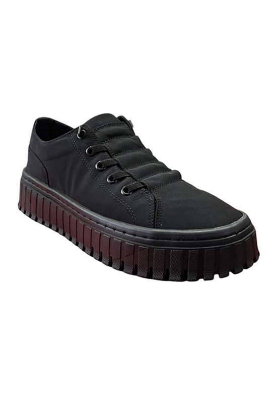 GAMELU - 26YZ CANVAS Kadın Siyah Casual Ayakkabı
