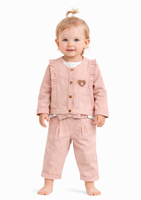 HARİBO - S26G4CTT801 Kız Bebek Pembe Eşofman Takımı