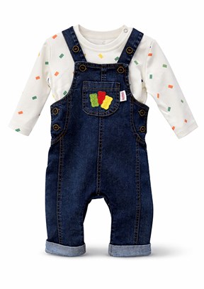 HARİBO - S26B4SLP705 Erkek Bebek Lacivert Salopet Pantolon