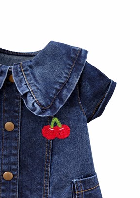 HARİBO - S26G4DE801 Kız Bebek Lacivert Denim Elbise