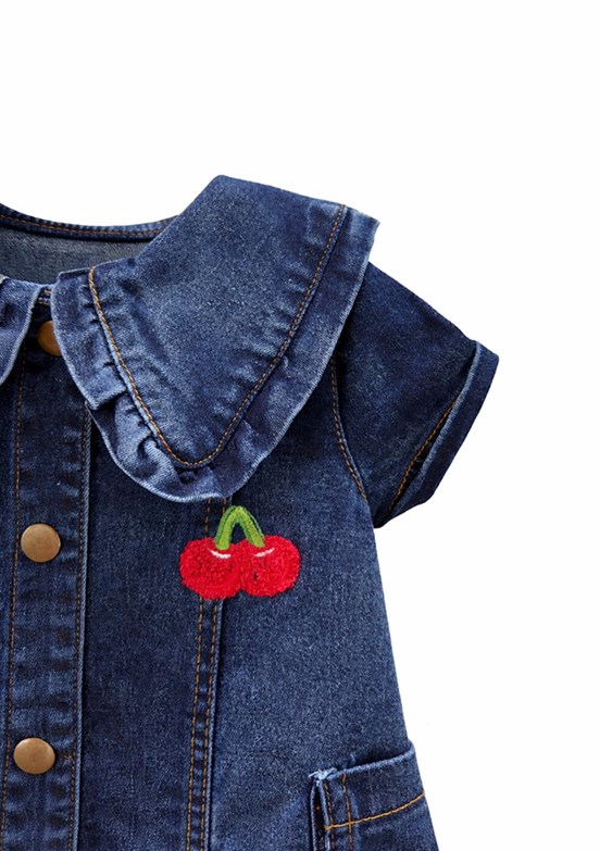 HARİBO - S26G4DE801 Kız Bebek Lacivert Denim Elbise