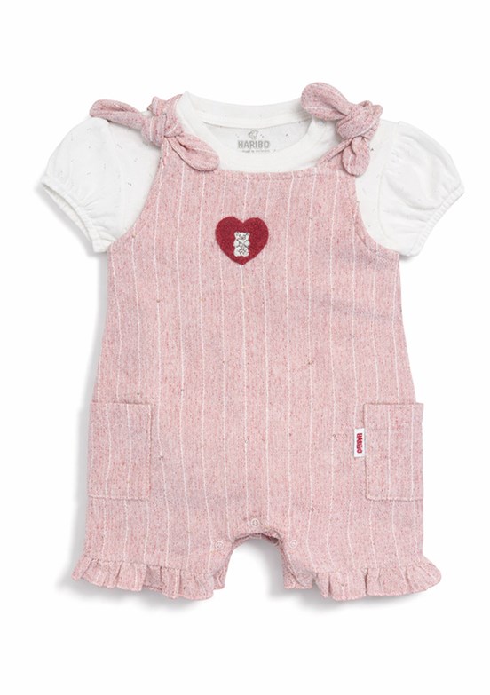 HARİBO - S26G4TLM802 Kız Bebek Pembe Eşofman Takımı