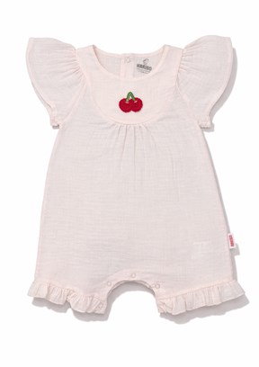 HARİBO - S26G4TLM801 Kız Bebek Pembe Tulum Elbise