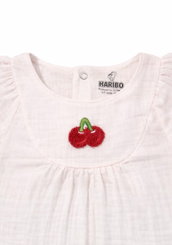 HARİBO - S26G4TLM801 Kız Bebek Pembe Tulum Elbise