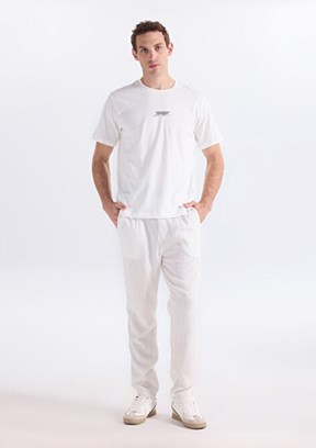 LEE COOPER - 262 LCM 221006 Erkek Beyaz Dokuma Pantolon