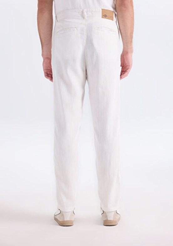 LEE COOPER - 262 LCM 221006 Erkek Beyaz Dokuma Pantolon