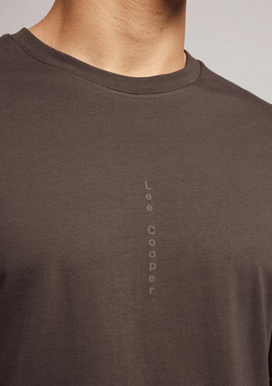 LEE COOPER Aylos - 262 LCM 242015 Erkek Kahverengi O Yaka T-Shirt