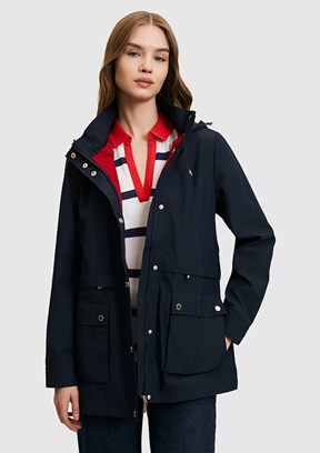 US POLO ASSN - Kadın Lacivert Basic Kaban