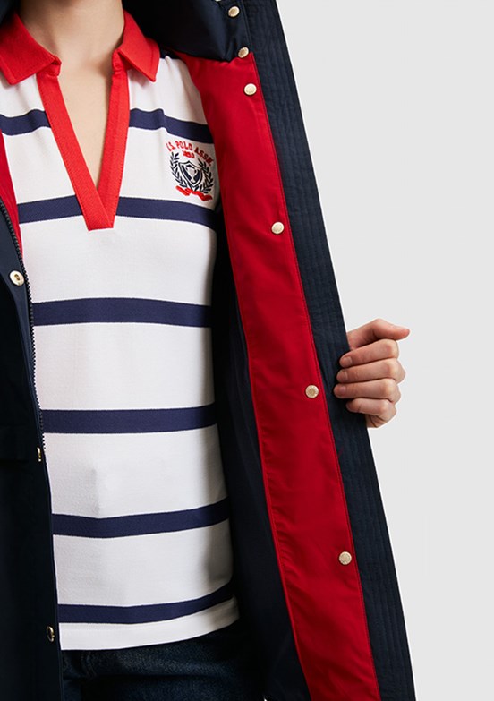 US POLO ASSN - Kadın Lacivert Basic Kaban