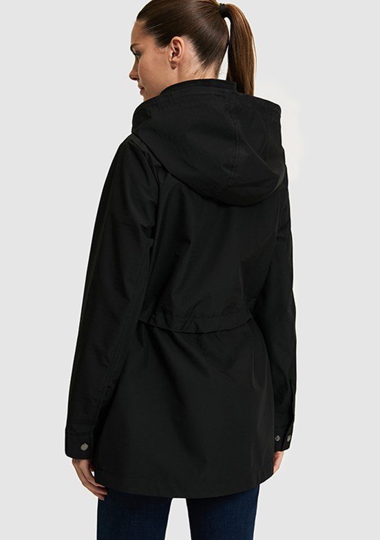 US POLO ASSN - Kadın Siyah Basic Kaban